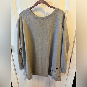 The Sweatshirt Project Gray Button Sweatshirt